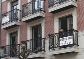 Building where flats are available for both sale and rental.
