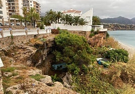 File image of the area where the 43-year-old Nerja resident fell on the afternoon of 5 June.