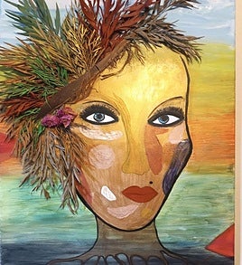 Some of Nina’s artwork that will be on display.