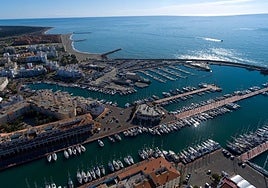View of the marina in Almerimar.