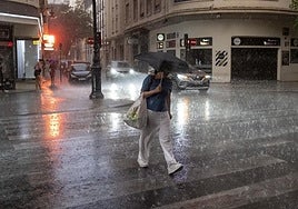 File image of rain in Spain.