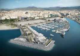 A computerised image of the San Andrés marina.