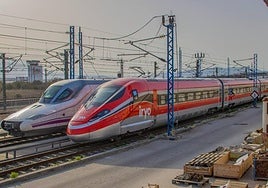 An Iryo train in Malaga.