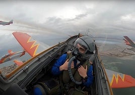 Flying with the Patrulla Águila of the Spanish Army
