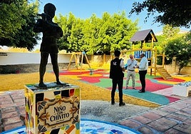 Image of the new appearance of the park in homage to Jaime Pimentel in Almayate.