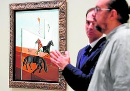 Surrealist painting Le Dimanche o Rut Marin .