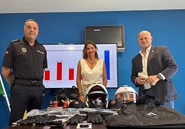 Ana Mata at the presentation of the new equipment.
