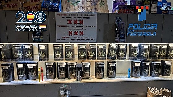 Joint operation busts cannabis club in Fuengirola for trafficking drugs for third time in a year