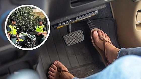 Guardia Civil clarifies once and for all whether driving in flip-flops is permitted or banned in Spain