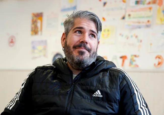 Emilio Bandera, during his interview with SUR at the Afenes headquarters.