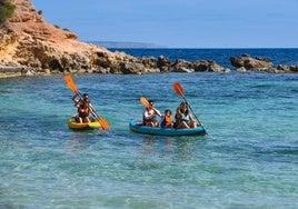 Sports store giant Decathlon offers kayak and paddle surf board rental by the day on the Costa del Sol