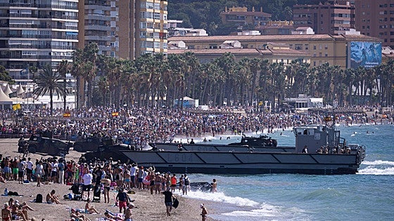 The Spanish Navy's amphibious landing on the Costa del Sol, in pictures