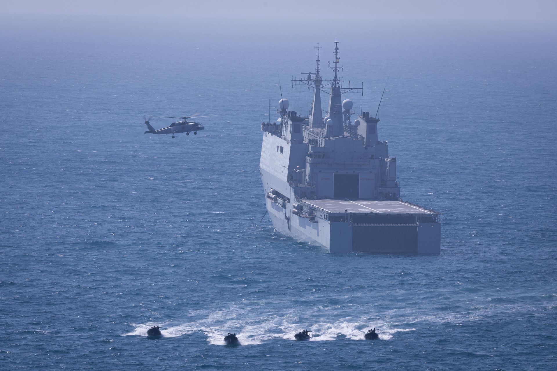 The Spanish Navy's amphibious landing on the Costa del Sol, in pictures