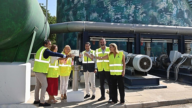 Head of Junta opens upgraded Marbella desalination plant and demands more commitment from central government