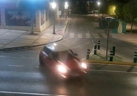 Image of the vehicle going at high speed.
