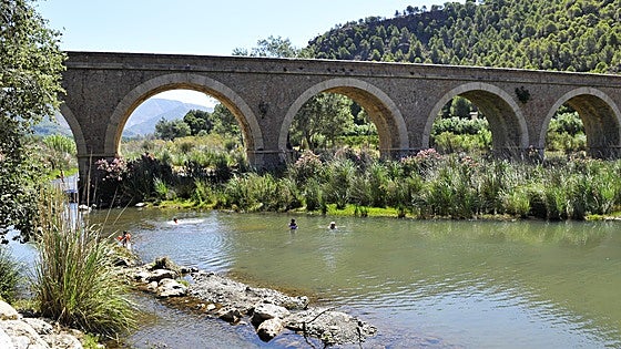 The town in the south of Spain that's home to a huge natural swimming pool