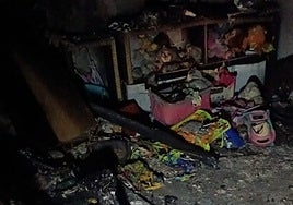 The state of the family's home in Periana.