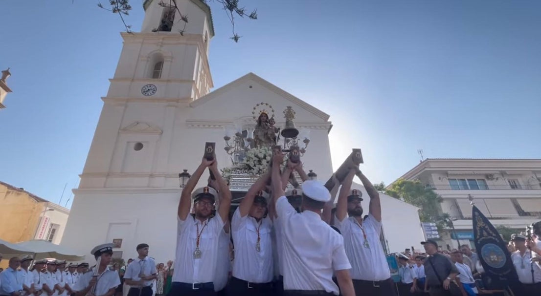 Procesión de la Virgen del Carmen en Nerja.
