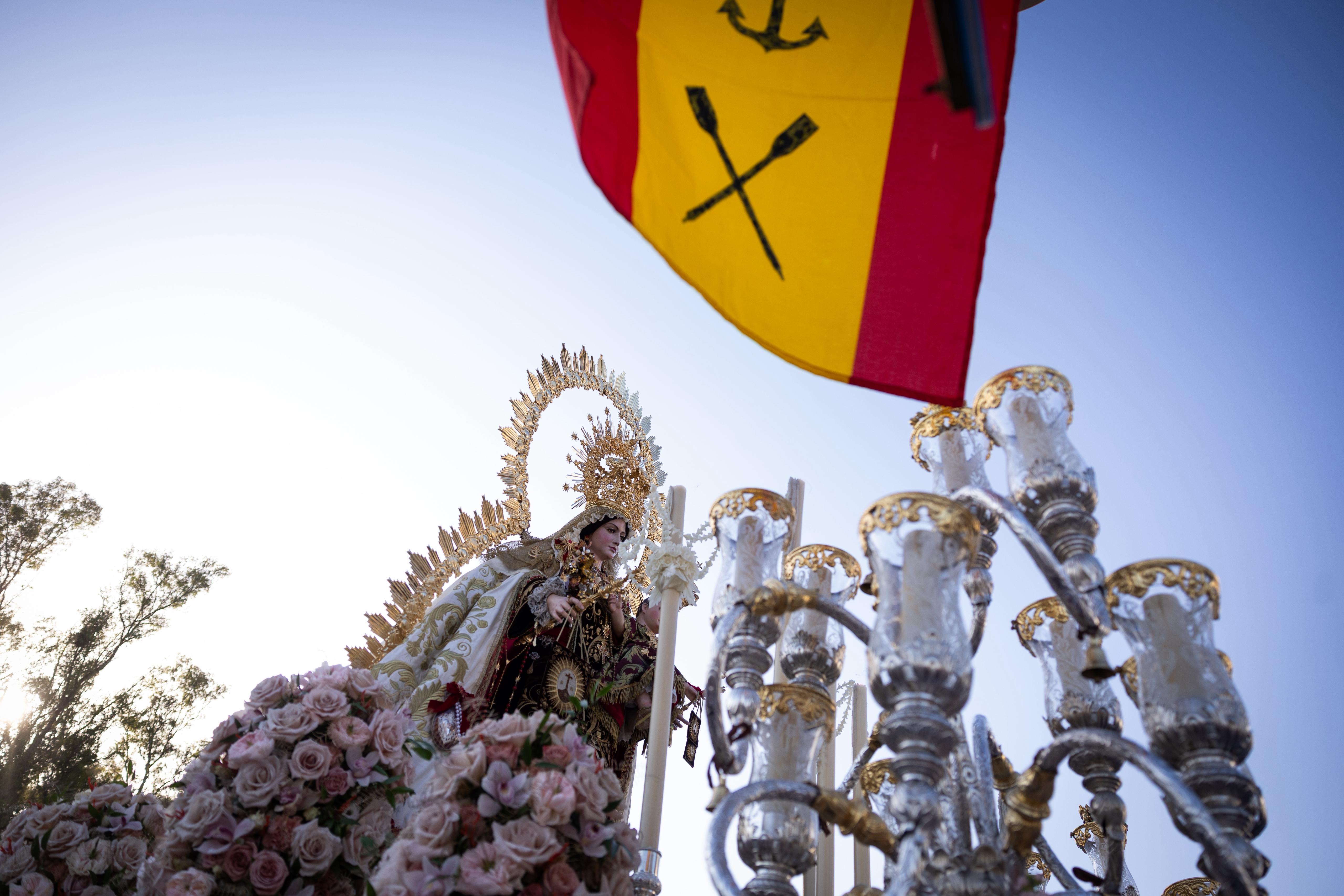 Procesión de la Virgen del Carmen en Pedregalejo.