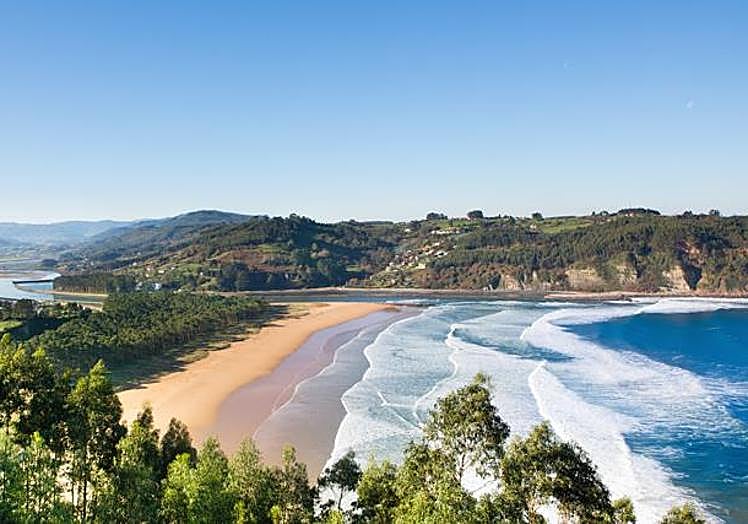 Photo of Rodiles beach, Asturias.