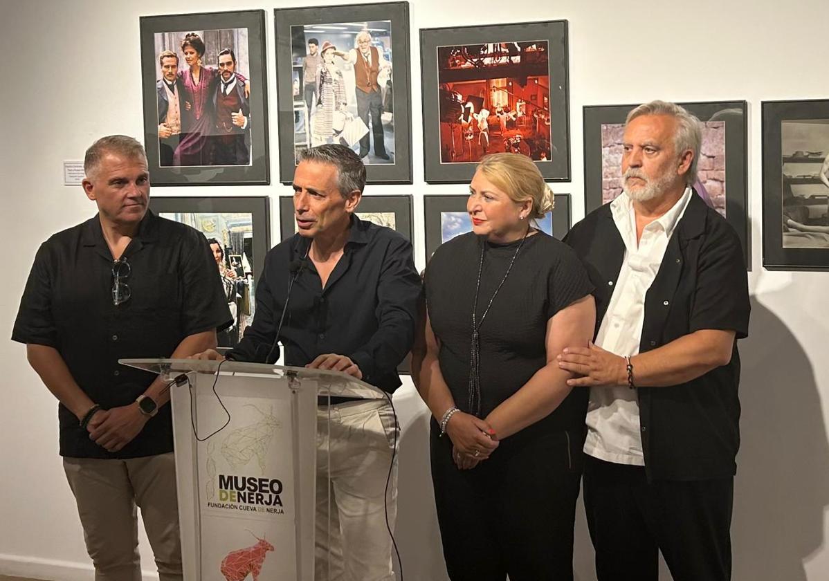 Image from the exhibit's inauguration in Museo de Nerja.