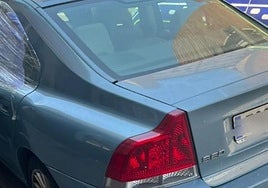 Car in which the child was found without adult supervision.