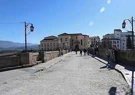 Ronda's historic Puente Nuevo bridge that spans the Tajo gorge.