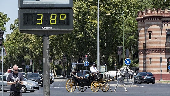 Aemet activates extreme heat warnings in six provinces of Andalucía in southern Spain this Monday