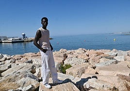Cheikh Kane works as a model and public relations officer and helps out his family in Senegal every month.