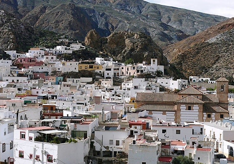 View of the village of Alboloduy in the Andalusian province of Almeria.