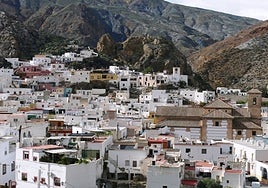 View of the village of Alboloduy in the Andalusian province of Almeria.