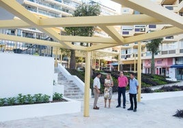 Mayor Ángeles Muñoz visited the lighthouse after the completion of the refurbishment.