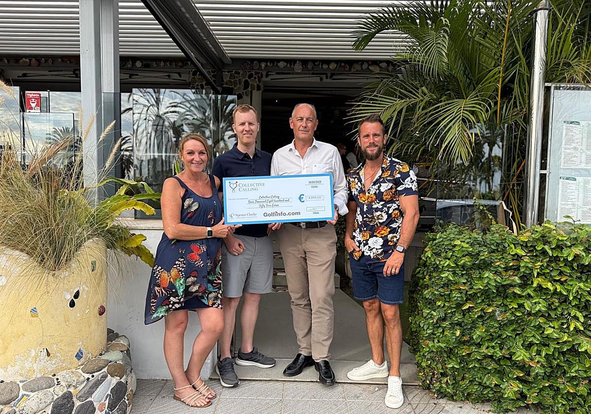 Funds were handed over to Paul Carr of Collective Calling.