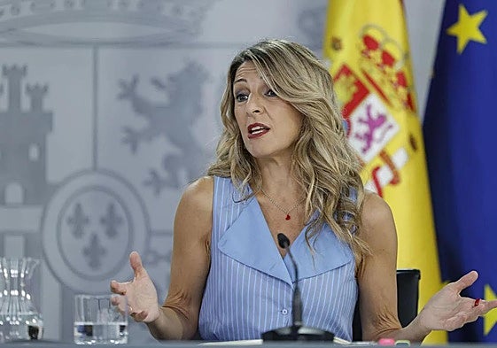 Deputy PM Yolanda Díaz.