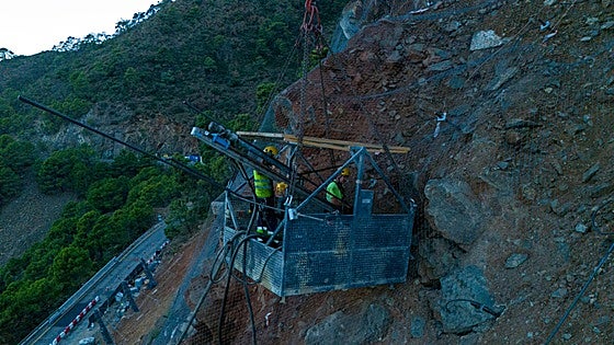Repair of Ronda-San Pedro road is progressing, with 90% of work completed