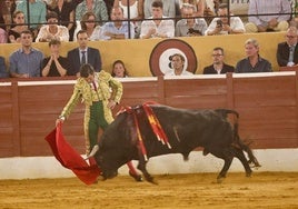 Morante de la Puebla during Friday's bullfight in Marbella.