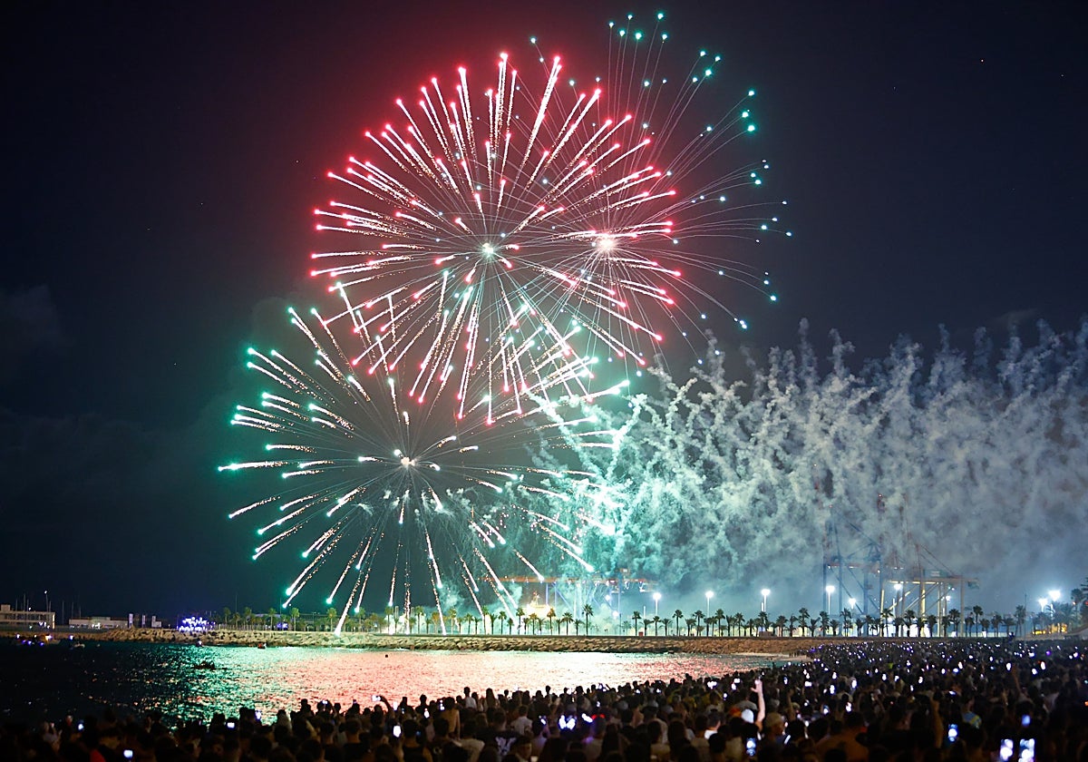 Fireworks display at the start of last year's fair.