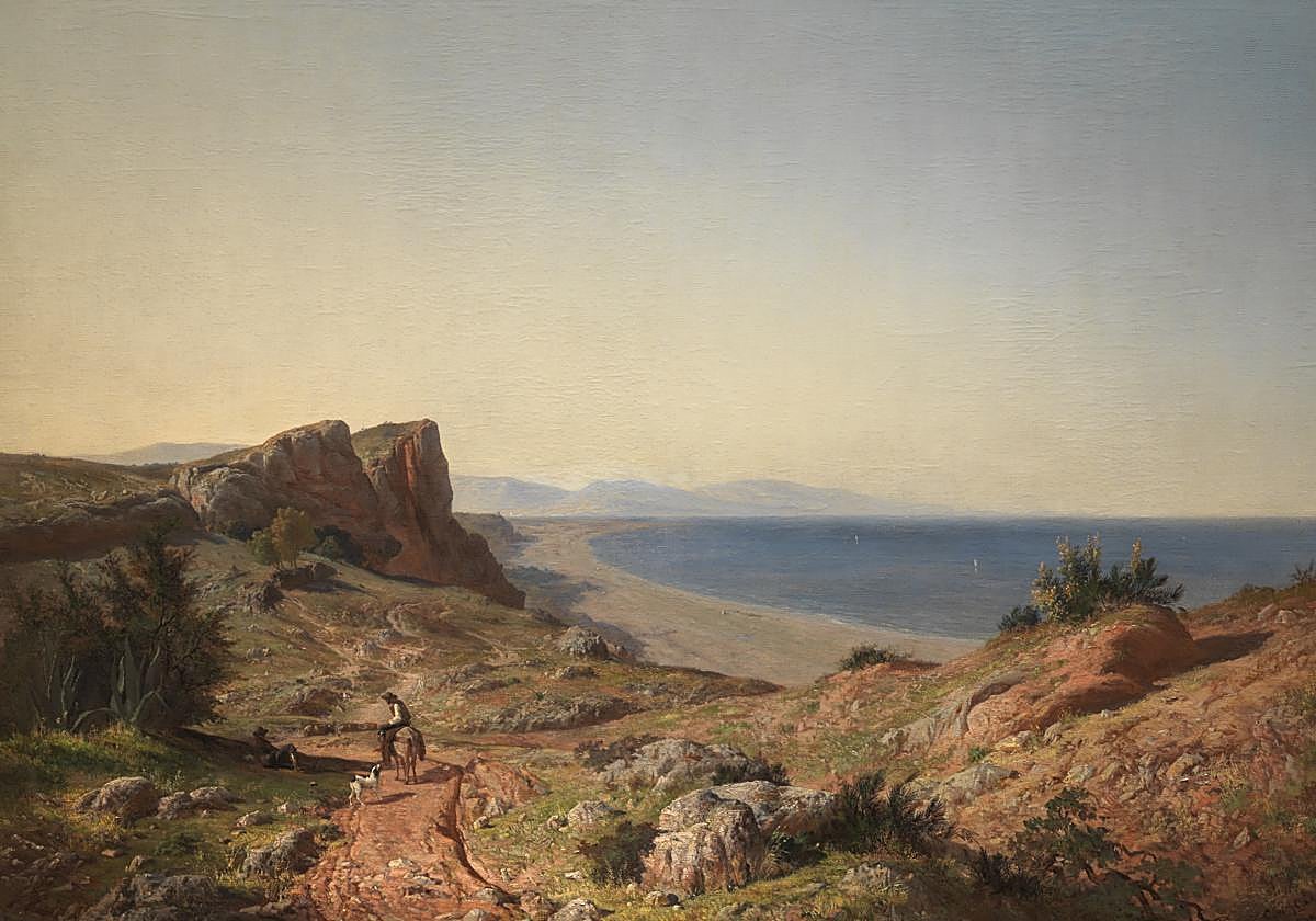 The coast of Torremolinos, by Carlos Haes (1860).
