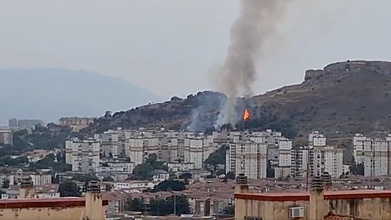 Wildfire declared in Malaga: two helicopters moboilised after more than 100 emergency calls received