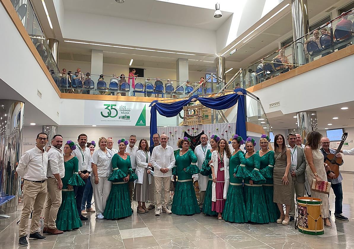 The mayor's visit to the city hospital.