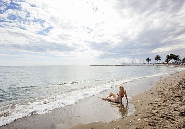 One of Marbella's beaches.