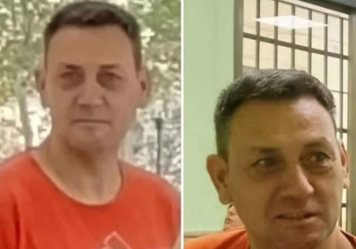 Two images of David Ruiz Hierrezuelo, the 52-year-old resident of Vélez-Málaga, missing since last Saturday.