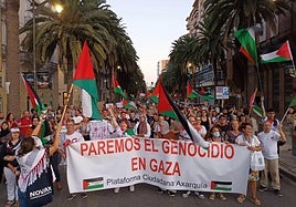 Thousands of people demonstrate their support for Gaza in Malaga: 'We cannot look the other way'