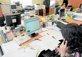 File management and processing officials in the regional government's offices.