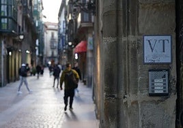 A tourist apartment in Bilbao's old town.