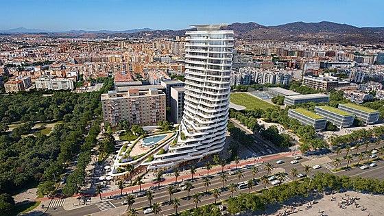 Sierra Blanca proposes 22-storey tower for El Bulto area in Malaga to gain green areas