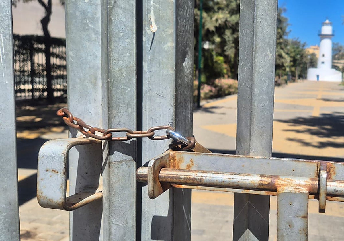 Huelin park has been closed to the public since Wednesday.
