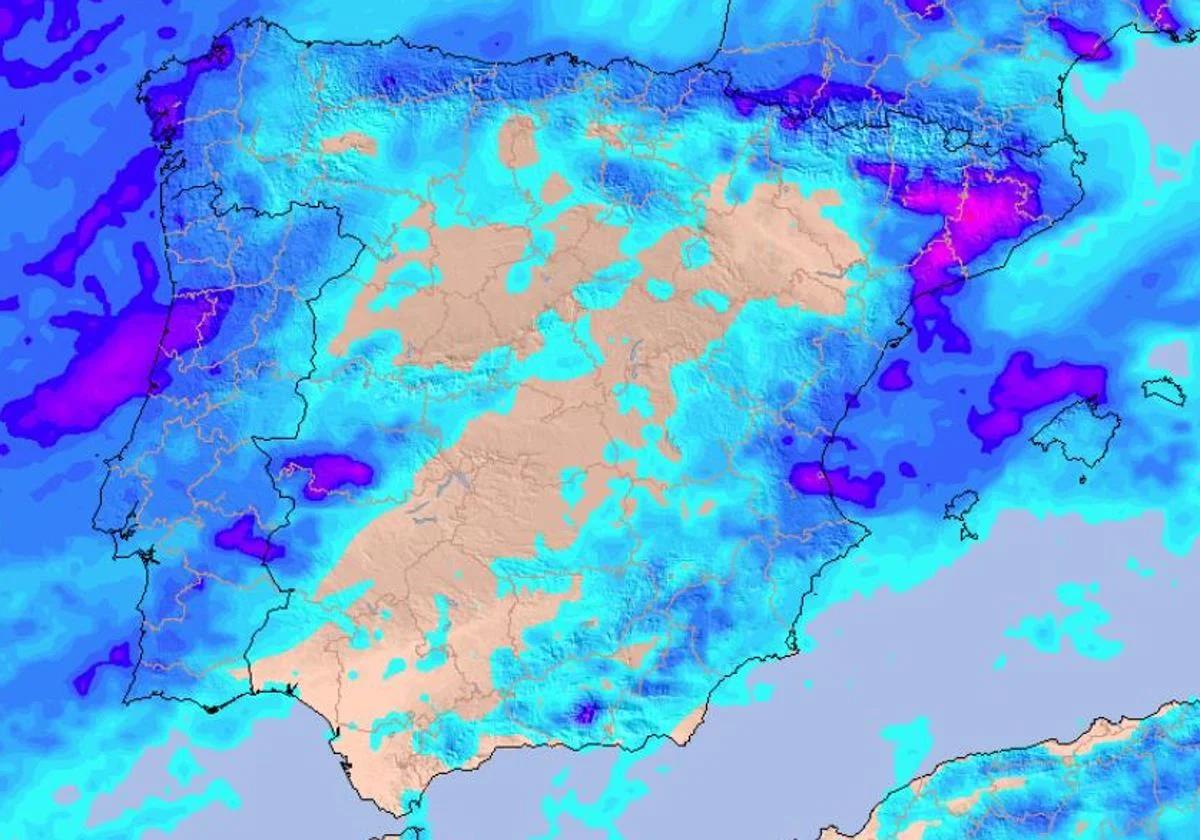 Aemet warns of unstable weather, heavy rain and a dramatic temperature change in Spain