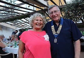 David Kay with his wife Meralyn at the dinner.