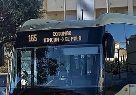 An express bus operating between Rincón and Malaga city.